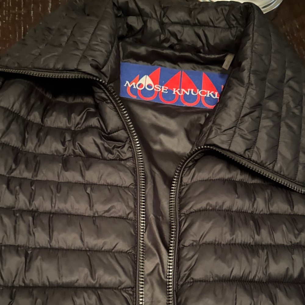 Moose Knuckles Quilted Black Jacket